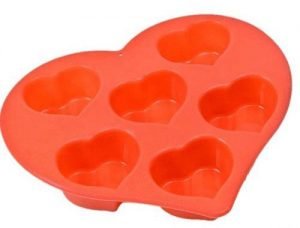 قالب سیلیکون طرح قلب 6 خانه - Image 3