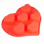 قالب سیلیکون طرح قلب 6 خانه - Image 5