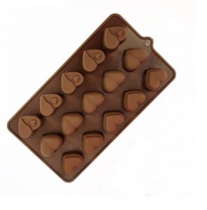 قالب سیلیکونی شکلات طرح قلب (1)